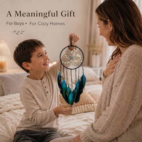 Luminous Handmade Dream Catcher Wall Hanging Decor with Glow Beads