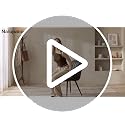 Modern Upholstered Dining Chairs, Set of 4 with Thick Cushions & Metal Legs