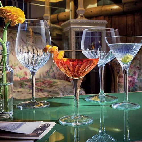 27 oz Crystal Goblet Cocktail Glasses, Set of 4, Break-Resistant