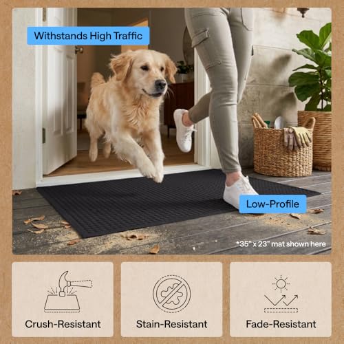 Ultra Absorbent Front Door Mat - Dirt Trapping Indoor Outdoor Doormat, 29x17