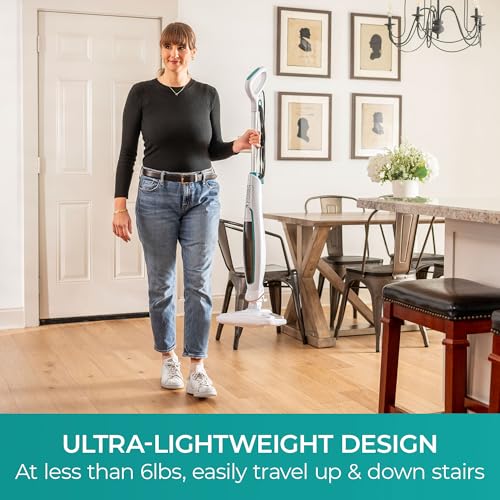 Steam Mop for Hardwood and Tile Floors with Washable Pads