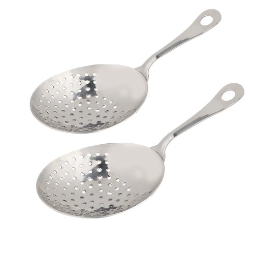 2 Pack Skimmer Slotted Spoon, Stainless Steel Strainer Skimmer Ladle Spider Strainer for Cooking and Frying Kitchen Utensils Wire Strainer Pasta Strainer Spoon