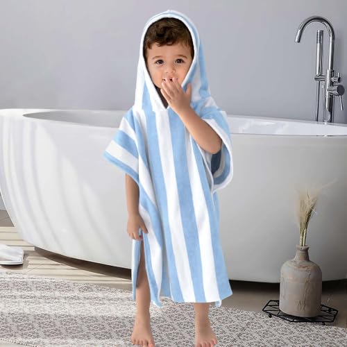 Toddler Hooded Poncho Towel – 100% Cotton Bath & Beach Towel (2-4 Yrs)