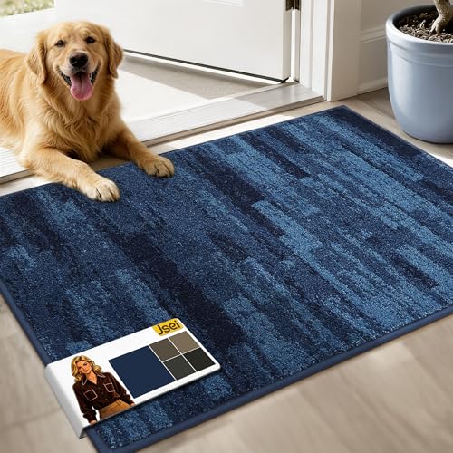 Dirt Trapper Door Mat 24x36 Inch, Non-Slip Washable Indoor Entryway Rug