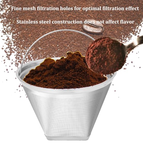 #4 Coffee Filter, Coffee Filter Compatible with Technivorm Moccamaster KBGV and KBT Coffee Machines, Reusable Metal Filters.