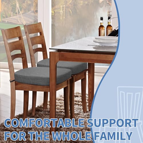 U-Shaped Dining Chair Cushion - 2.5 Inch Thick Non-Slip Foam Seat Pad
