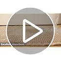 Smiry Waffle Bath Mat 30x20 Extra Soft Absorbent Brown