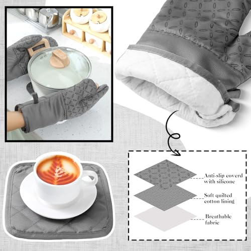 12-Piece Kitchen Essentials Set: Heat-Resistant Oven Mitts, Pot Holders & Towels