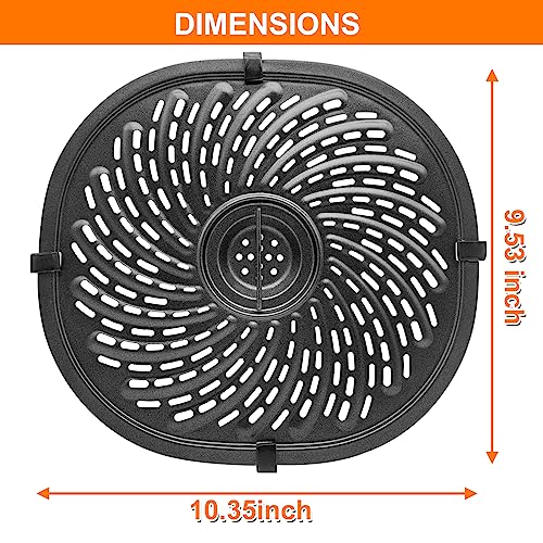 Air Fryer Grill Pan Replacement for 7 QT Oval Air Fryer, 10.3" x 9.5"
