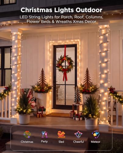 Brightown Outdoor Christmas Lights 100 Count 20Ft Incandescent String Lights