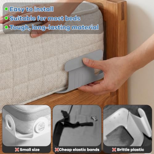Fitted Sheet Holders for Corners - Secure and Easy Installation - 4PCS