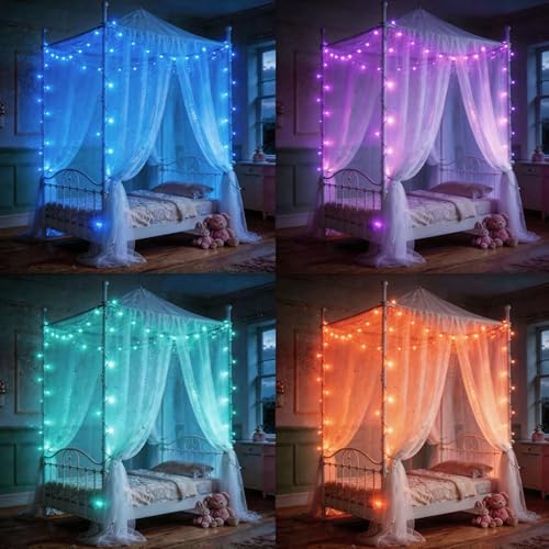 50ft Color Changing Globe String Lights - 75 LED USB Powered Lights with Remote