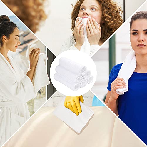 Orighty 6-Pack Quick-Drying Microfiber Hand Towels (16x28") - White
