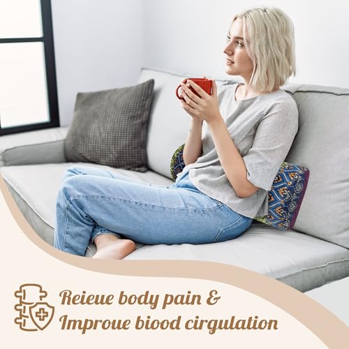 Half Moon Knee Pillow for Back Sleepers - Memory Foam Support for Pain Relief