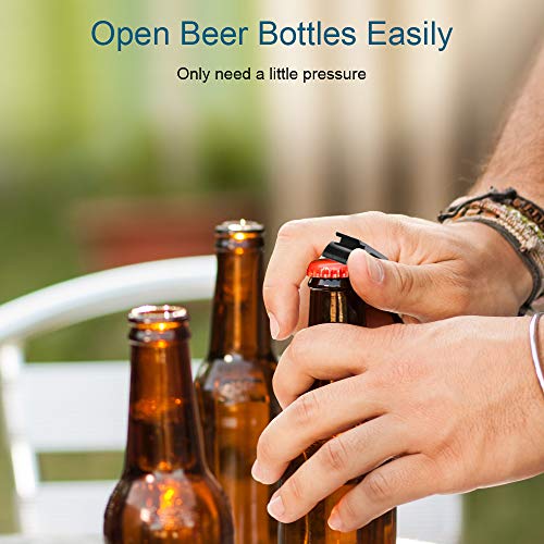 6-Pack Colorful Beer Bottle Openers with Keychains - Easy to Use & Portable