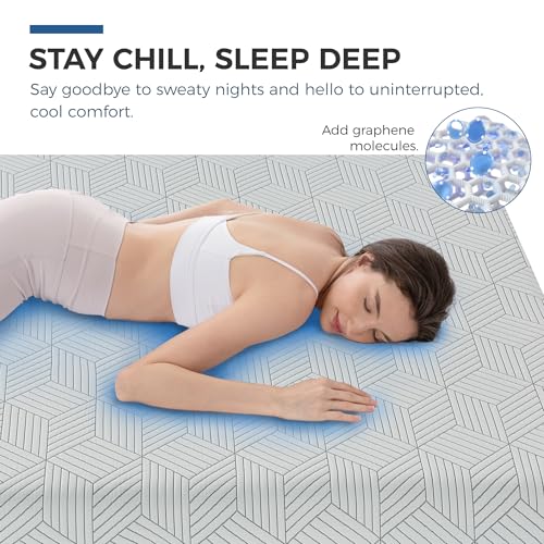 12-Inch Queen Gel Memory Foam Mattress - Cooling Bed in a Box, Medium