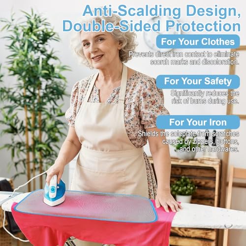 3-Piece Ironing Mesh Pressing Cloth Set - Protective Heat Shield for Fabrics