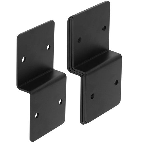 eoere 4 PCS Z Deck Joist Tie for Wood, Pergola Brackets Fits 2x6 Cross Joist and 6x6 Post, 6 Gauge, Width 5"