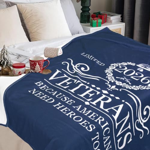 Veteran Gifts for Men Throw Blanket 60”x80” Veterans Day
