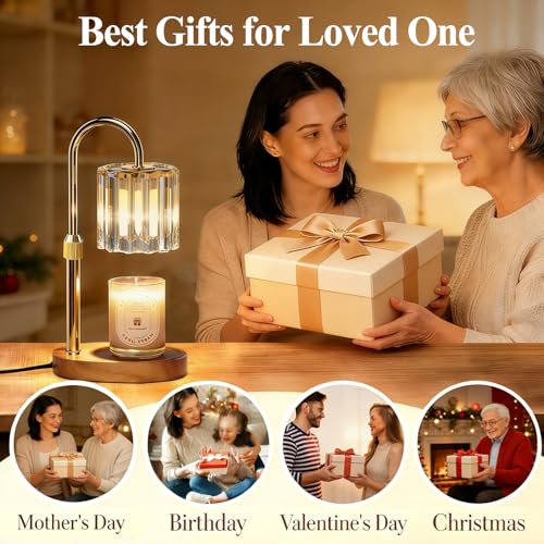 Adjustable Candle Warmer Lamp with Timer & Dimmer for Home Fragrance