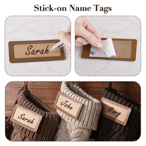 18 Inch Christmas Stockings Set of 6 - Neutral Earth Tone Cable Knit; White Brown Beige