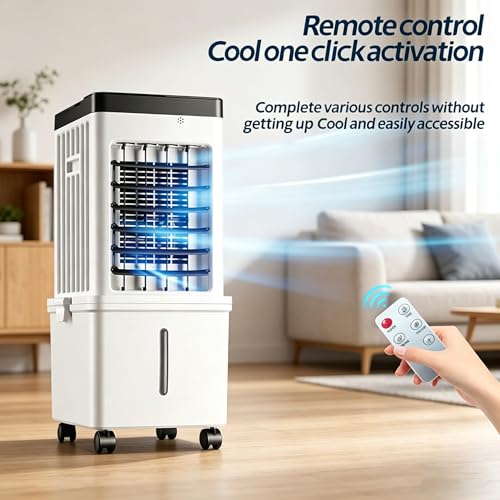 Portable Evaporative Air Cooler 16L Tank with Remote and Oscillation