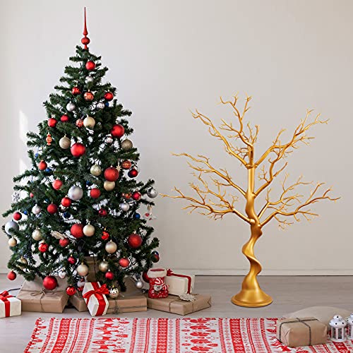Jetec Golden Halloween & Christmas Tree Centerpiece 30in Manzanita Branch Decor