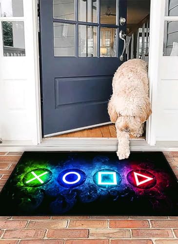 Gamer Area Rug for Boys Bedroom, Non-Slip Video Game Controller Carpet
