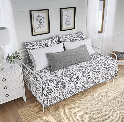 4-Piece Quilted Daybed Bedding Set with Matching Shams & Bolster Cover