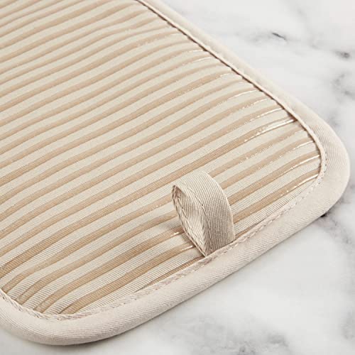 4-Piece Quilted Cotton Kitchen Set with Heat Resistant Oven Mitt & Pot Holder