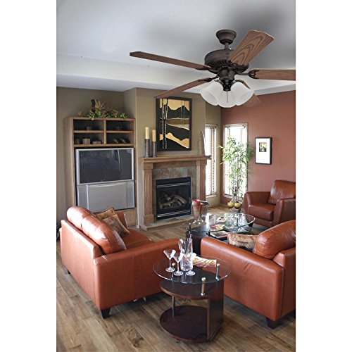 Westinghouse 7785000 Three-Light Led Cluster Ceiling Fan Light Kit, Oil Rubbed Bronze Finish with Frosted Ribbed Glass , White