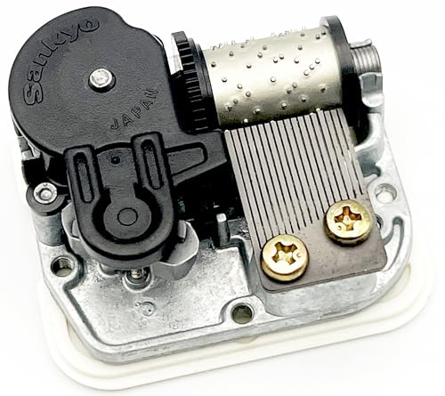 National Artcraft 18-Note Music Movement with Winding Key for Craft Boxes