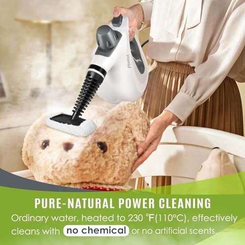 Phueut Pressurized Handheld Multi-Surface Natural Steam Cleaner with