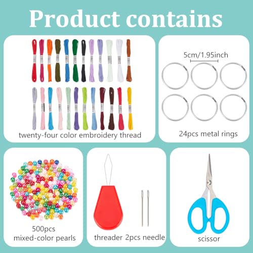 24-Piece DIY Mini Dream Catcher Craft Kit for Beginners and Handmade Gifts