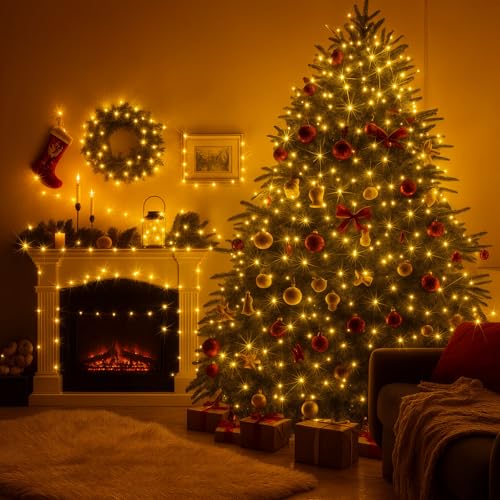Macarrie 9 Pcs USB Fairy Lights 16 ft Warm White – 50 LED String (Variation: Warm White / 9)