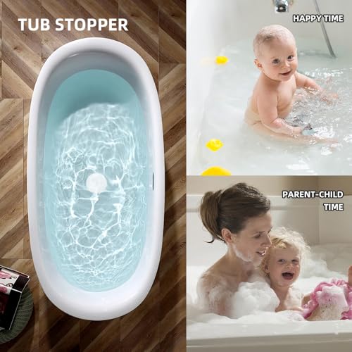Silicone Bathtub Drain Stopper – 6 Inch Kitchen & Bathroom Plug (2PCS)