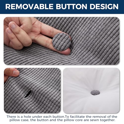 Wedge Headboard Pillow - Triangular Reading Backrest Cushion with Side Pockets