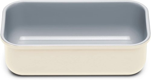 Caraway Non-Stick Ceramic Loaf Pan - Naturally Slick, Non-Toxic Coating - Ideal for Breads & Cakes - 1 lb, Cream