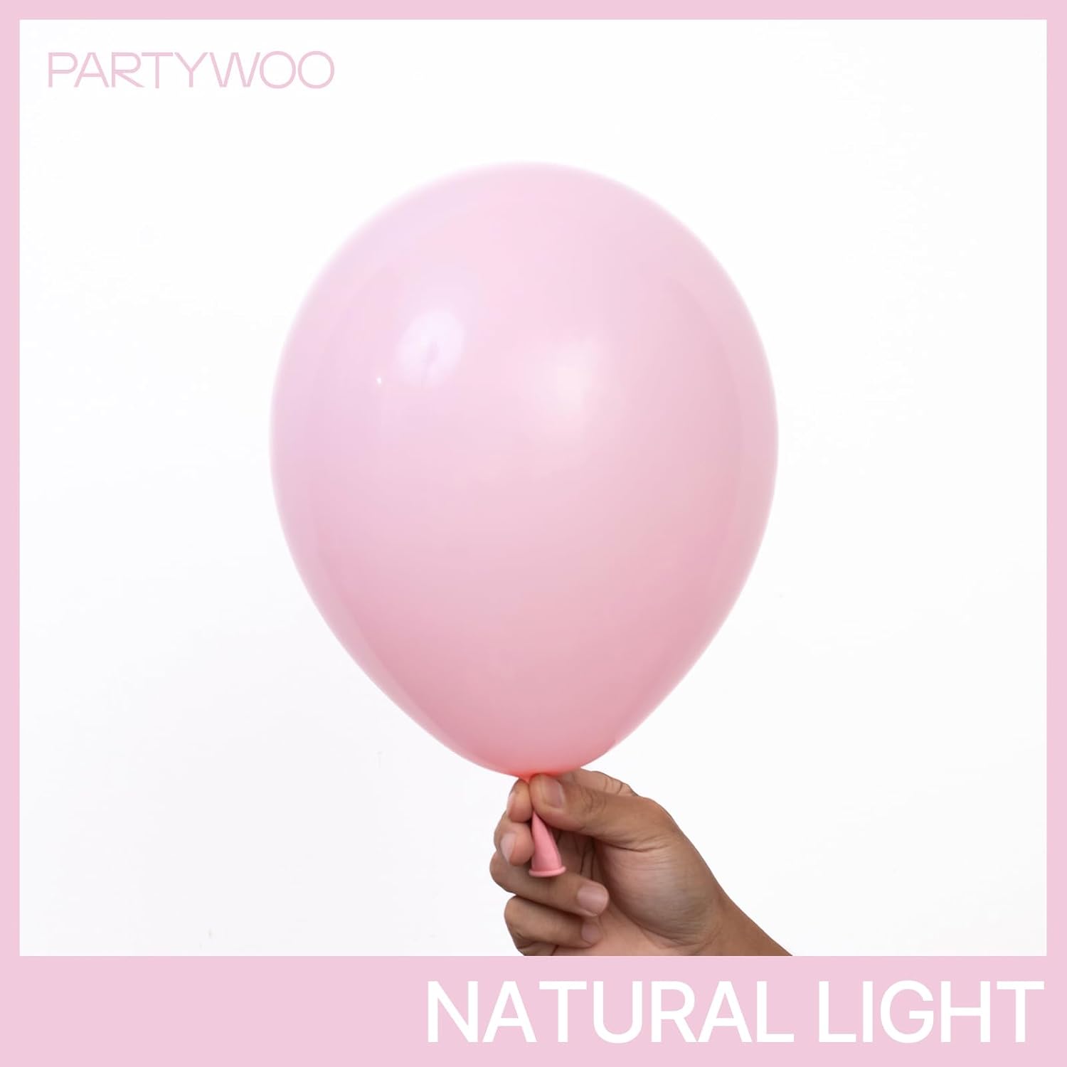 PartyWoo Light Pink Balloon Arch Kit - 99pcs in Various Sizes for Baby Shower & Birthday Decor | Pastel Pink