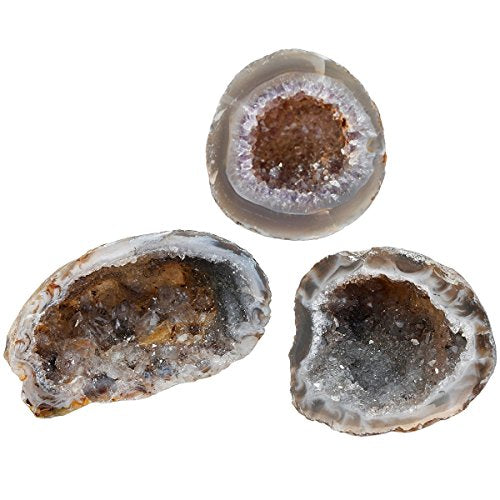 Natural Raw Agate Geode Druzy Crystal Specimen for Home Decor and Healing