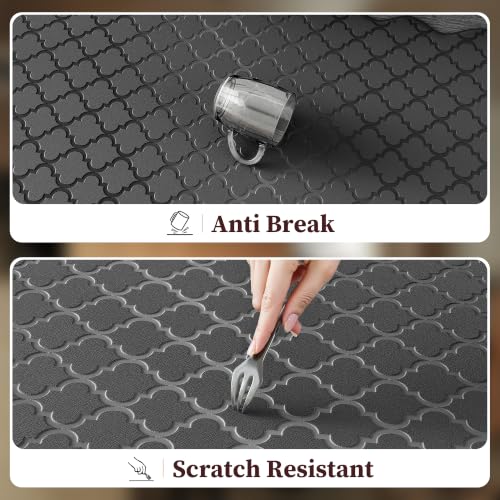 Anti-Fatigue Kitchen Floor Mats (2-Piece Set) - Scalloped Waterproof Rugs