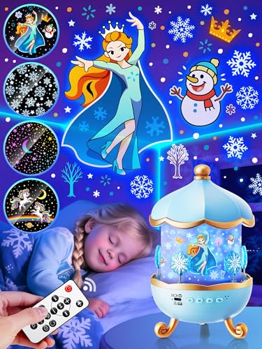 Kids Night Light Projector with 15 Lullabies, 16 Films & 315 Color Modes
