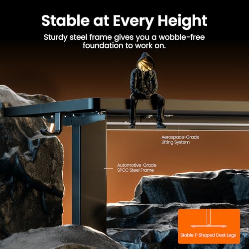 ErGear 48x24 Electric Standing Desk Height Adjustable Sit-Stand Workstation