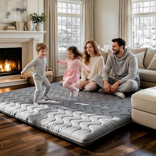 3.5-Inch Extra Firm Japanese Floor Mattress, Foldable 5-Layer Futon Bed