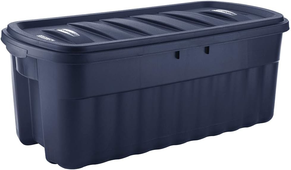 Rubbermaid 50 Gallon Roughneck Storage Tote - Durable, Reusable Plastic Bin for All Your Needs