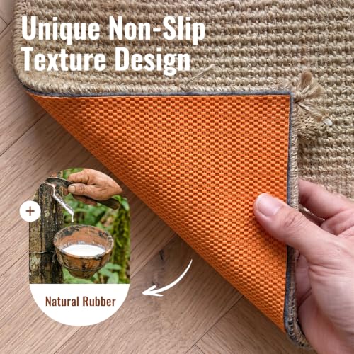 5x7 Ft Non-Slip Rug Pad, 1/4 Inch Thick Felt and Rubber Area Rug Gripper