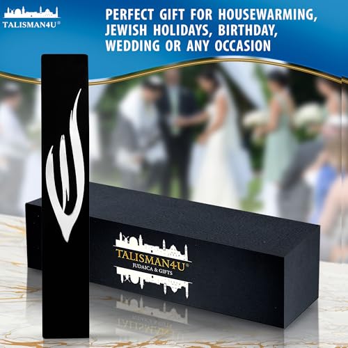 Waterproof Mezuzah Case with Shin and Scroll - 5.6 Inch Protective Door Holder