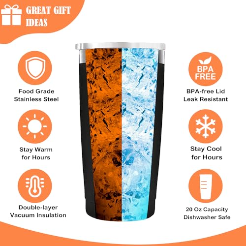 Hunting Gifts for Men - Insulated 20 oz Travel Mug & Funny Socks (Hunting Variation)