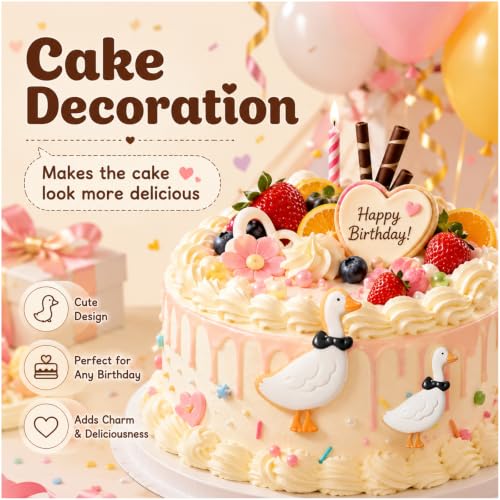 4-Piece Goose Cookie Mold Set 2 to 5 Inch Baking Tools for Wildlife Crafts
