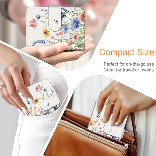 Vintage Floral Mini Photo Album for 2x3 Inch Instant Film, 56 Pockets